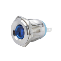 Lámpara de luz indicadora de metal con terminal de pala LED de 16mm al mejor precio