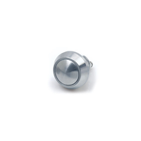 Interruptor de botón impermeable de metal 1no 12 mm