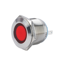 Lámpara de luz indicadora de metal, terminal de pala, color rojo, verde, azul, amarillo, blanco y naranja, 19mm, el mejor precio